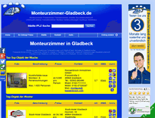Tablet Screenshot of monteurzimmer-gladbeck.de